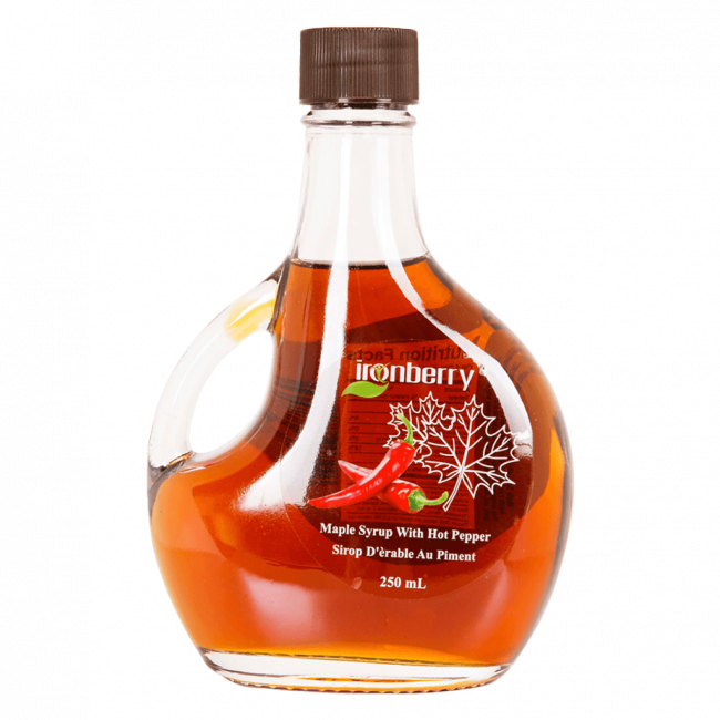 Maple Syrup With Hot Pepper Iron Berry Canada and USA
